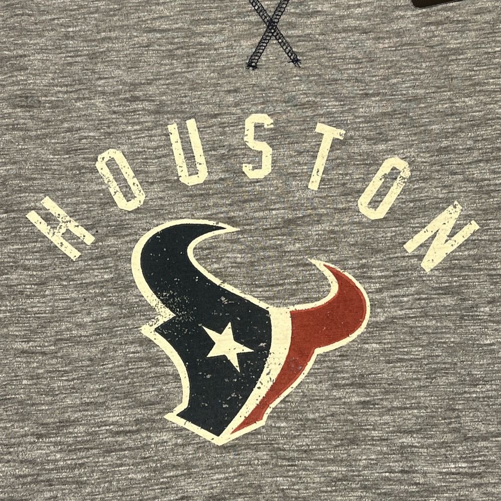 NFL Team Apparel Houston Texans Majestic Long Sleeve Shirt‎ Raglan Mens 4XL NWT - Picture 2 of 8